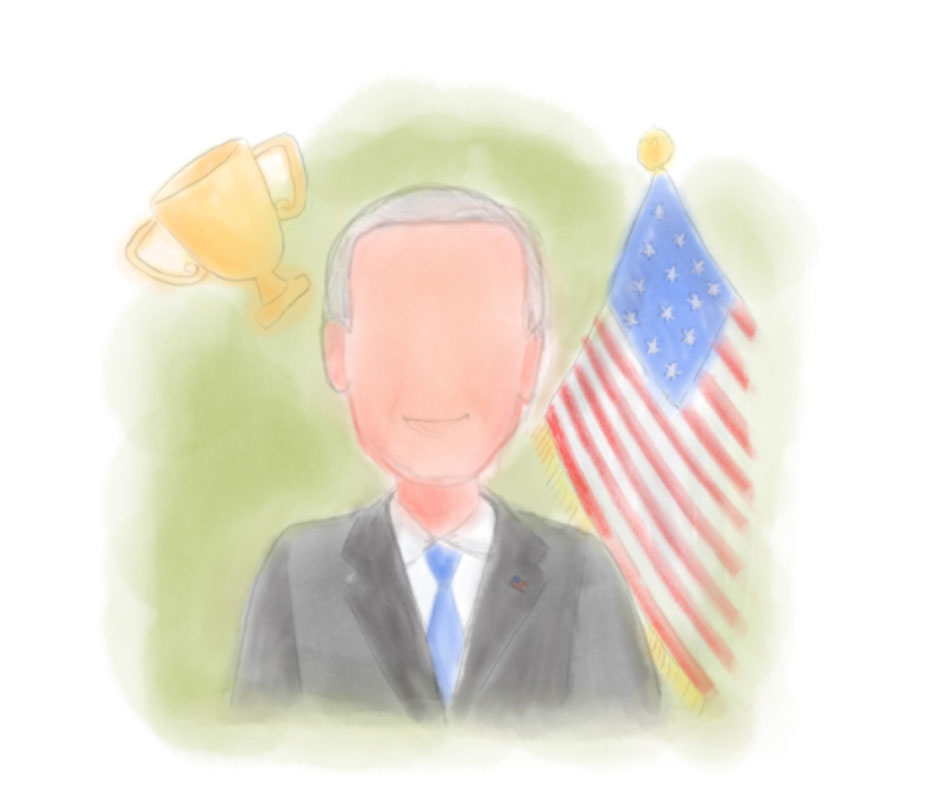 graphic of President